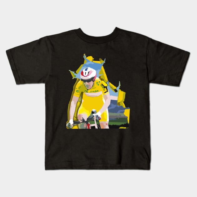 Le Tours de Francia Kids T-Shirt by vintagejoa